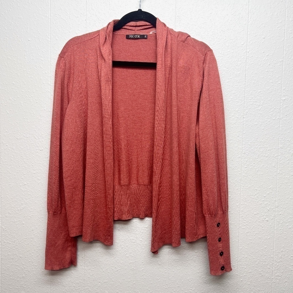 Nic+Zoe Academia Preppy Workwear Office Career College Cardigan Womens Size XXL